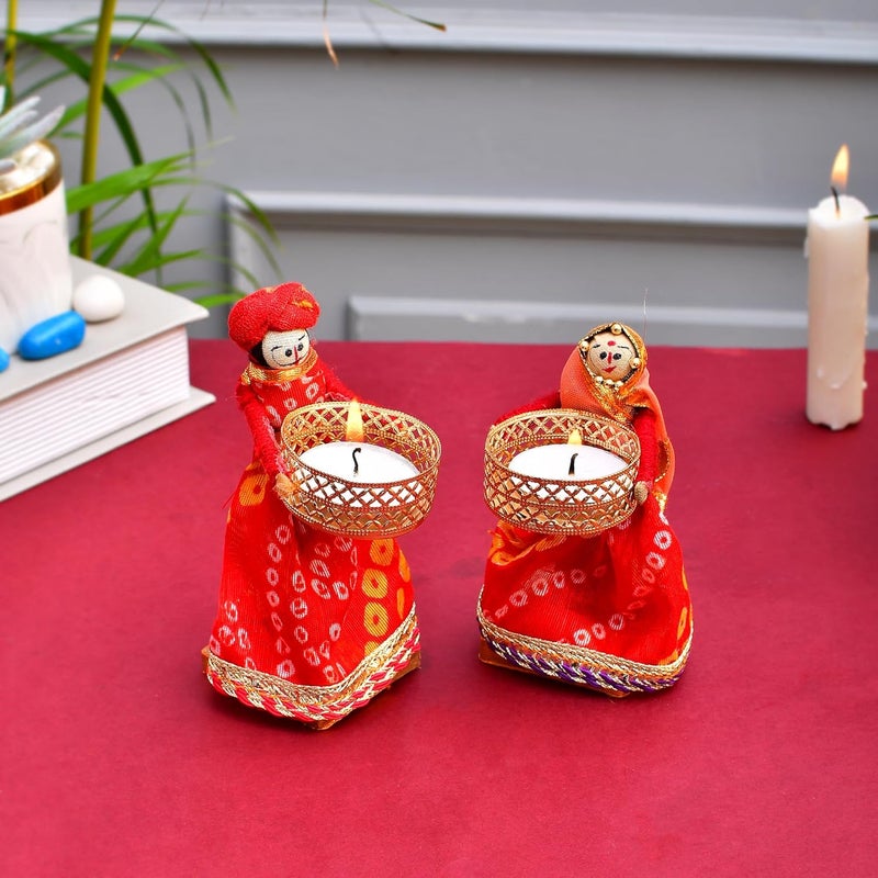Pride Store tealight Candle Holder for Home Decor Gift Corporate Gifts Art from Jaipur Handmade tealight Candle Holder Set - Image 4