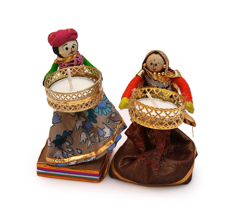 Pride Store tealight Candle Holder for Home Decor Gift Corporate Gifts Art from Jaipur Handmade tealight Candle Holder Set - Image 5