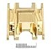 CrazyHobby 66g CrazyHobby Brass Skid Plate Transmission Mount Heavy Duty for TRX4M K10 High Trail F150 Bronco Defender 118 Crawler Car Upgrades Gold - Image 2