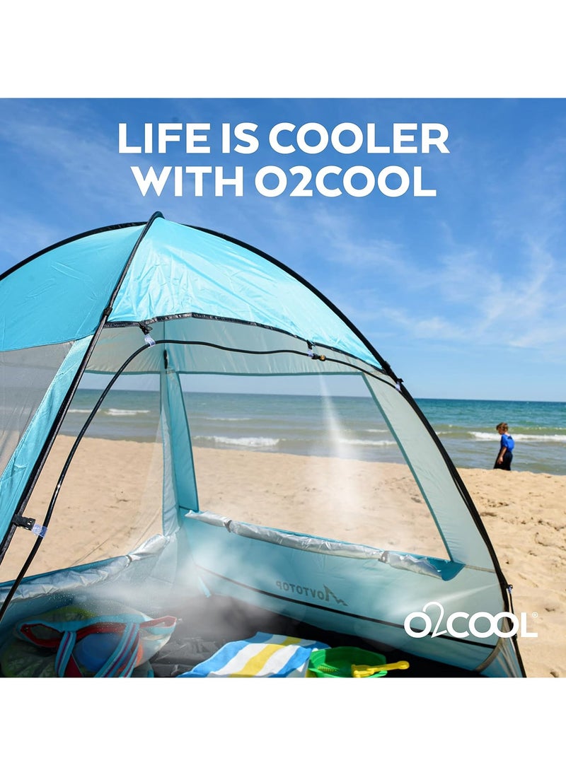 O2COOL - Rechargeable Outdoor Misting Rope, Up to 25 FT + 6 Mister Nozzles, NO Water Hose or Power Source Needed, Misters for Outside Patio or Misters for Reptiles Water Mister - Image 1