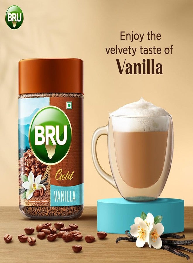 Bru Gold Vanilla Granule Bottle 55 Gram|Flavoured Instant Coffee|Flavourful Twist To Your Everyday Coffee|Made With Freeze-Dried Coffee|Makes 40 Cups - Image 4