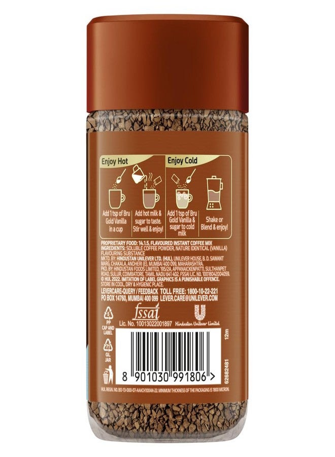 Bru Gold Vanilla Granule Bottle 55 Gram|Flavoured Instant Coffee|Flavourful Twist To Your Everyday Coffee|Made With Freeze-Dried Coffee|Makes 40 Cups - Image 2