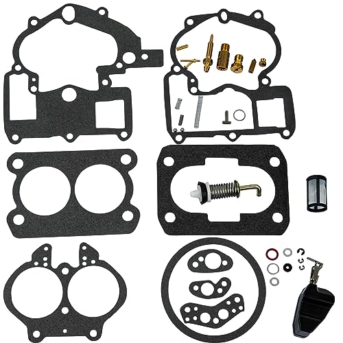 SeaEagles Marine Carburetor Repair Rebuild Kit For Mercruiser Mercury Marine 3.0L 4.3L 5.0L 5.7L 3302-804844002# 1389-9562A1 1389-9563A1 1389-9564A1 1389-9670A2 1389-806077A2 1389-806078A2 with FLOAT - Image 1