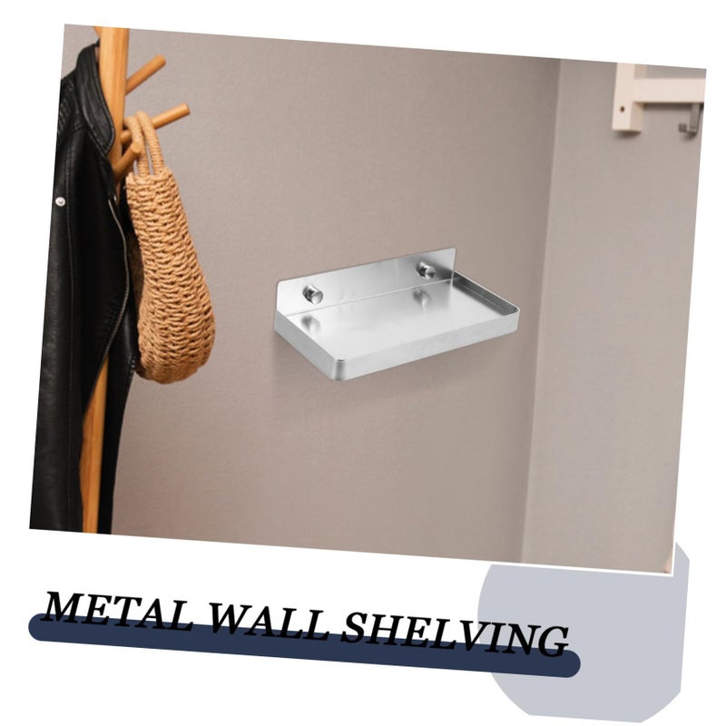 Stainless Steel Wall Mount Phone Shelf Bathroom Floating Organizer Holder - Image 5