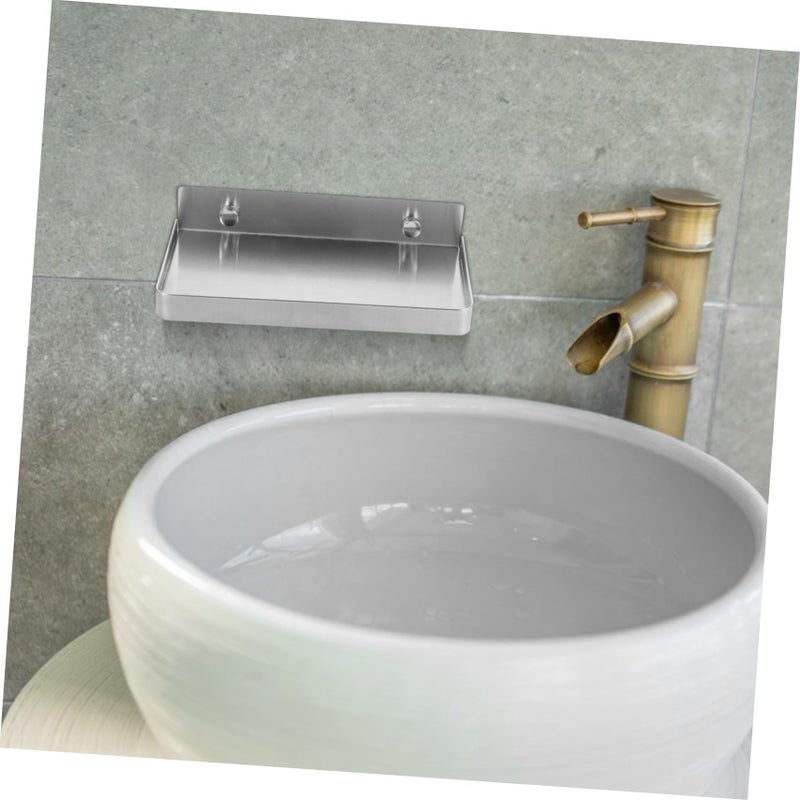 Stainless Steel Wall Mount Phone Shelf Bathroom Floating Organizer Holder - Image 3