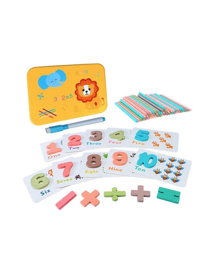 Cubelelo Cubelelo Maths Learning Kit | Learn Math & Counting with Flashcards and Numbers | Wooden Arithmetic Interactive Educational Fun Activity Kit for Kids Ages 3 and Up (Multicolor)  - Image 1