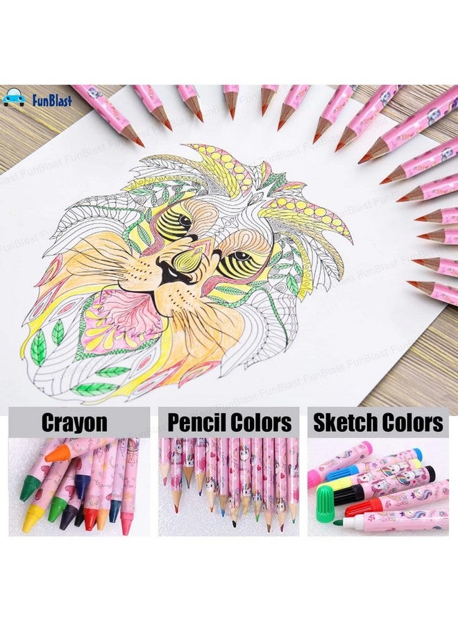 FunBlast Stationary Kit for Kids - Pencil Pen Book Eraser Sharpener Diary, Animal World Stationary Kit Set for Boys, Girls, Birthday Return Gift for Kids (Multicolor) (Animal World) - Image 4