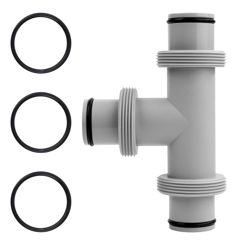 SAVITA SAVITA Pool Hose T Joint Connector, 1.5' Pool Filter Pump Hose Adapter Pool Vacuum Hose Fittings Pool Cleaner Hose  - Image 1