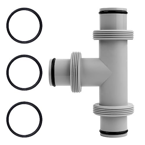 SAVITA SAVITA Pool Hose T Joint Connector, 1.5' Pool Filter Pump Hose Adapter Pool Vacuum Hose Fittings Pool Cleaner Hose  - Image 2