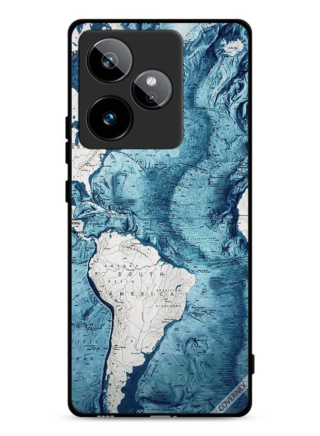 Covernex Realme GT 7 5G Protective Case Cover Map Art
