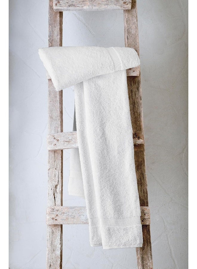 SALBAKOS  Premium Jumbo Bath Sheet 2 Pack 100 Turkish Cotton Absorbent  Ultra Comfy Bath Towel Sheets for Hotels  Spa  35x70 White - Image 2