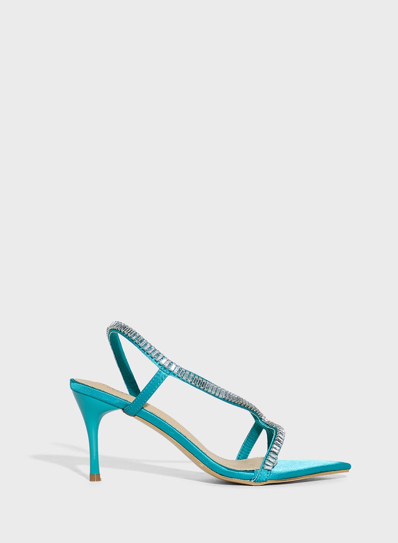 Ella Limited Edition Pointy Toe  Embellished Heel Sandal - Image 1