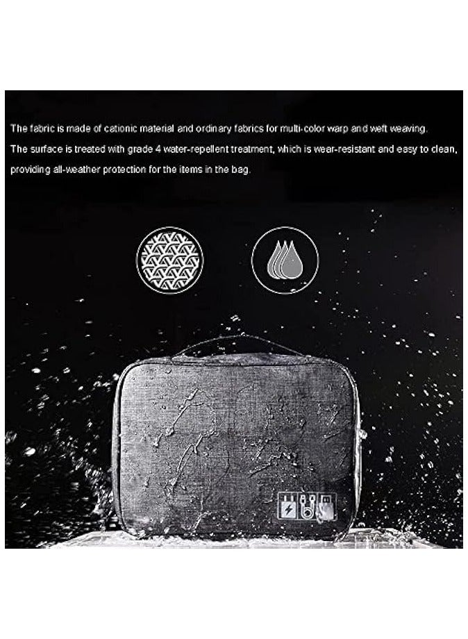 Cool Baby Electronic Accessory Bag Travel Cable Organizer Universal Waterproof Portable Cable Organizer for Adapter Memory Cards USB Cable - Image 2