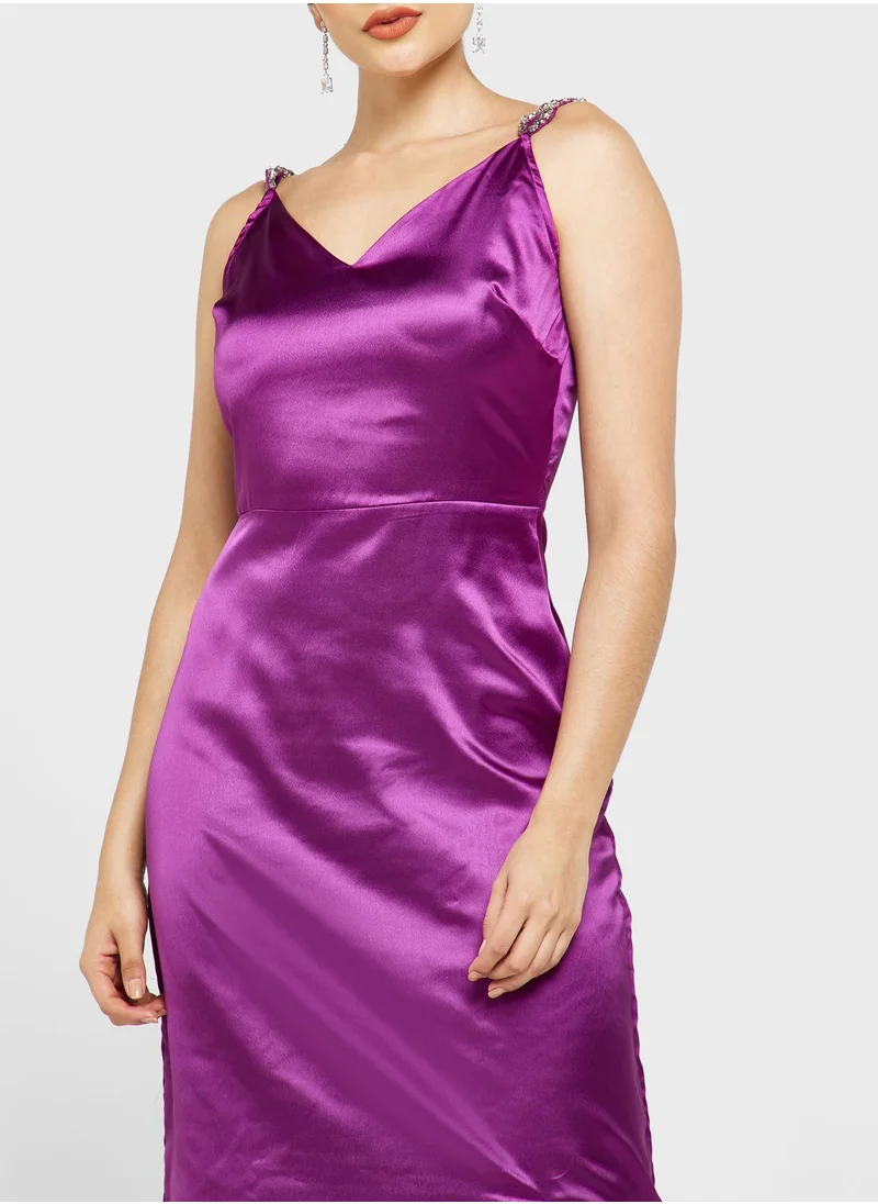 Ella Limited Edition Strappy Dress With Slit