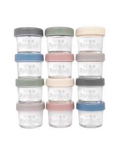 Glass Baby Food Storage Jars W/Lids (4 Oz, 12 Pack Set) Snack, Puree, Reusable Small Containers, Breast Milk, Fridge Or Freezer, Microwave & Dishwasher Safe, Essential Must Have For Infants - pzsku/Z930749CBC293F41264B6Z/45/_/1735214402/388476d9-b18f-4cbb-a6e4-c02601430ce5