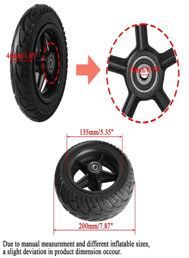 PRO CAKEN 200x50 solid tire wheel Plastic Hub With Tool - Image 2