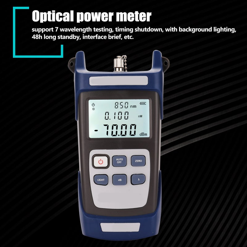Fiber Optic FTTH Tool Kit with Stripping Pliers and Miller's Pliers Fiber Cleaver Optical Power Meter 5km Red Pointer - Image 2