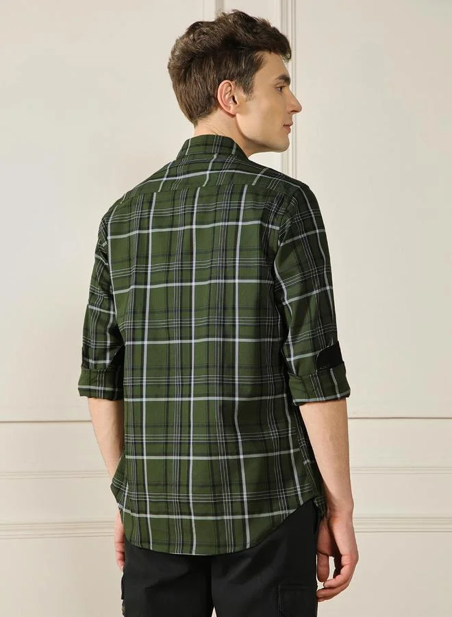 Dennis Lingo Checked Long Sleeves Casual Shirt by Styli