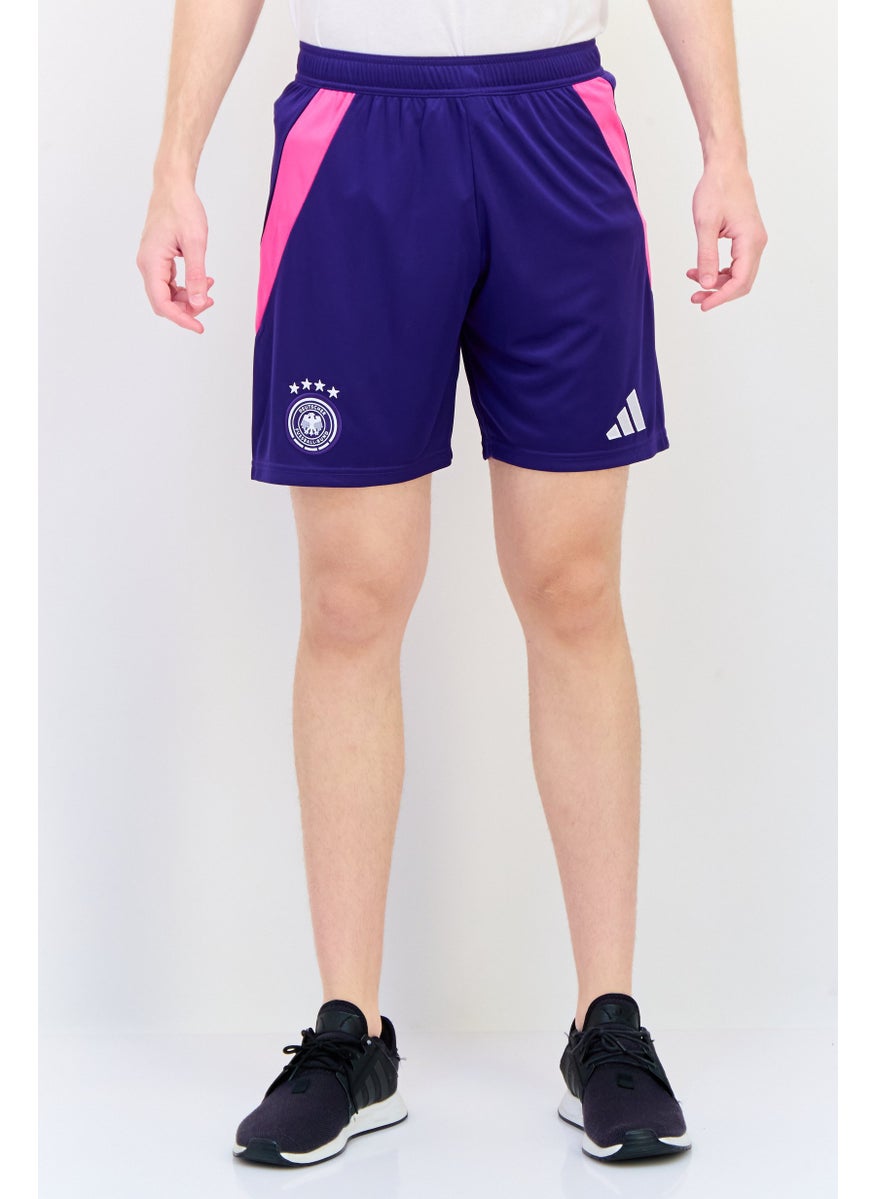 Adidas Men Sportswear Fit Embroidered Logo Football Short, Purple  - Image 1