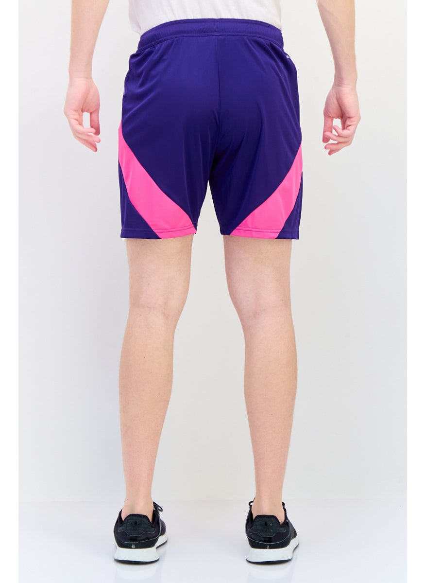 Adidas Men Sportswear Fit Embroidered Logo Football Short, Purple  - Image 3