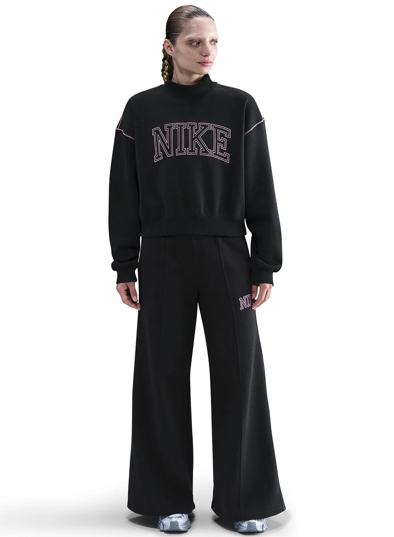 Nike Nsw Phoenix Fleece Mock Neck Pullover Sweatshirt