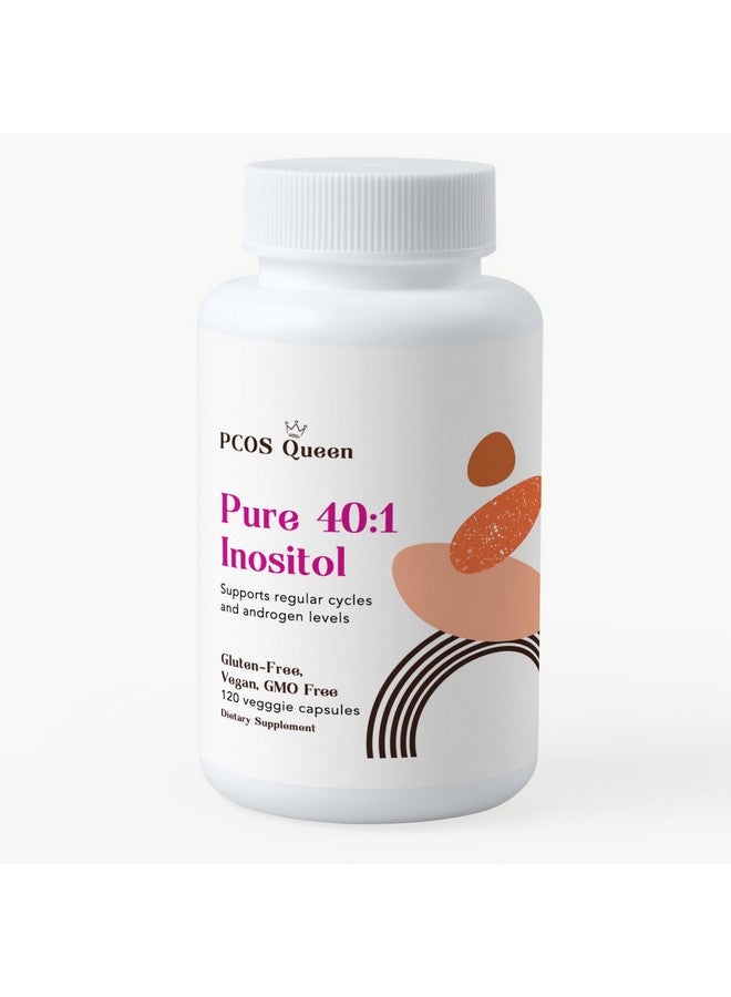 Generic PCOS Queen Pure 40:1 Inositol - Myo + D-Chiro Inositol Supplement - for Women with Fertility, Skin, & Menstrual Cycle Needs - 1 Bottle  - Image 1