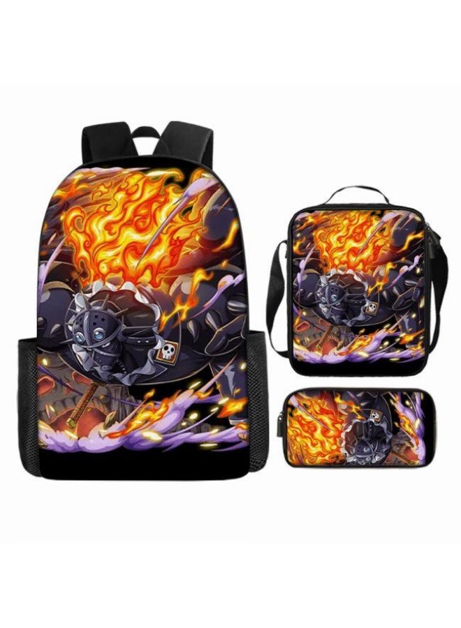 عام أحدث نموذج عالمي من الكرتون طباعة ثلاثة قطعة حقيبة مجموعة ( الطلاب ، الأطفال ، الأصدقاء ، نزهة ، تسلق الجبال ، الخ . ) - Image 3