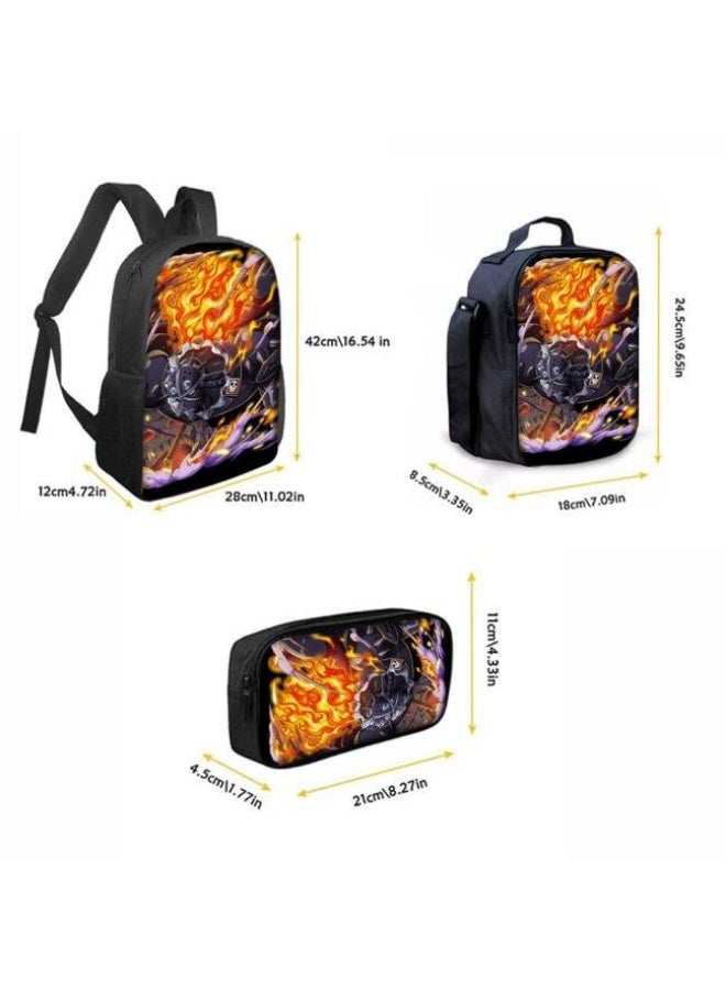 عام أحدث نموذج عالمي من الكرتون طباعة ثلاثة قطعة حقيبة مجموعة ( الطلاب ، الأطفال ، الأصدقاء ، نزهة ، تسلق الجبال ، الخ . ) - Image 4