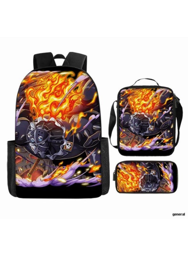 عام أحدث نموذج عالمي من الكرتون طباعة ثلاثة قطعة حقيبة مجموعة ( الطلاب ، الأطفال ، الأصدقاء ، نزهة ، تسلق الجبال ، الخ . ) - Image 1