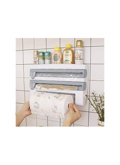 Generic Wall Mounted Paper Towel Holder, Sopaline Holder for 3 Rolls, Spice Pot Holder, Kitchen Dispenser with Very Sharp Blades for Kitchen, Garage or Office  - Image 4