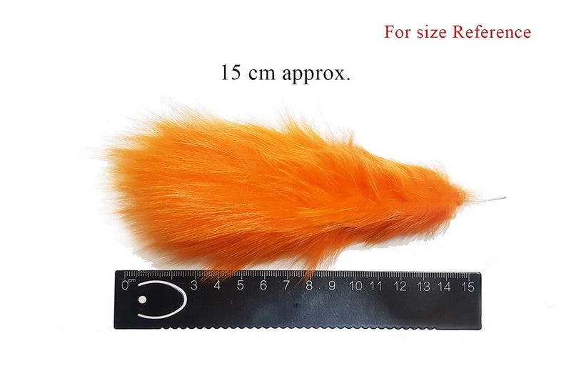 Mohan Shoppe Mohan Shoppe Colorful Fluffy Feather Design Soft Feather for Craft Material, hat Decorations, brooches, Hair pins etc. Package of 1 Piece (Navy Blue) - Image 2