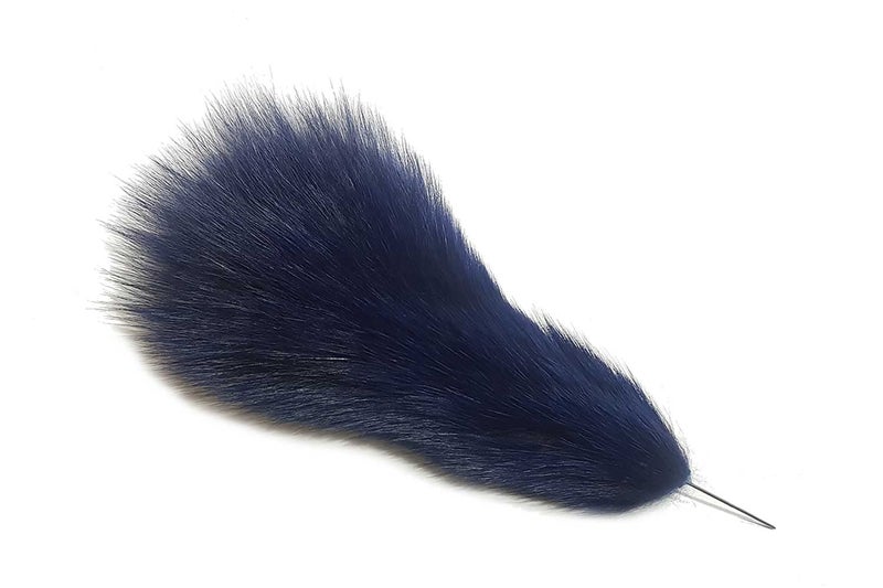 Mohan Shoppe Mohan Shoppe Colorful Fluffy Feather Design Soft Feather for Craft Material, hat Decorations, brooches, Hair pins etc. Package of 1 Piece (Navy Blue) - Image 1