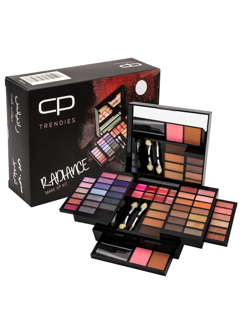 سي بي ترينديز طقم مكياج راديانس - مجموعة هدايا مكياج كاملة الألوان للنساء مكونة من 90 قطعة| طقم مكياج الكل في واحد - Image 1