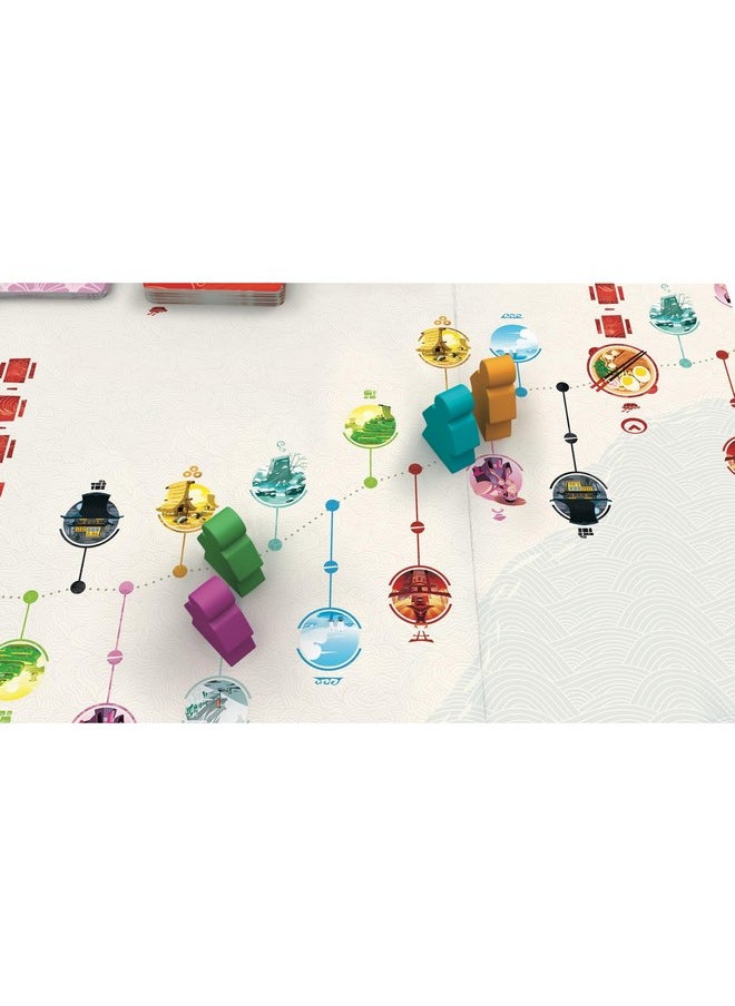 فونفورج Tokaido: Base Game 10Th Anniversary Edition - لعبة لوحية للاستكشاف والمغامرة والسفر في اليابان، للأعمار من 8 سنوات فما فوق، من 2 إلى 5 لاعبين، 45 دقيقة  - Image 5