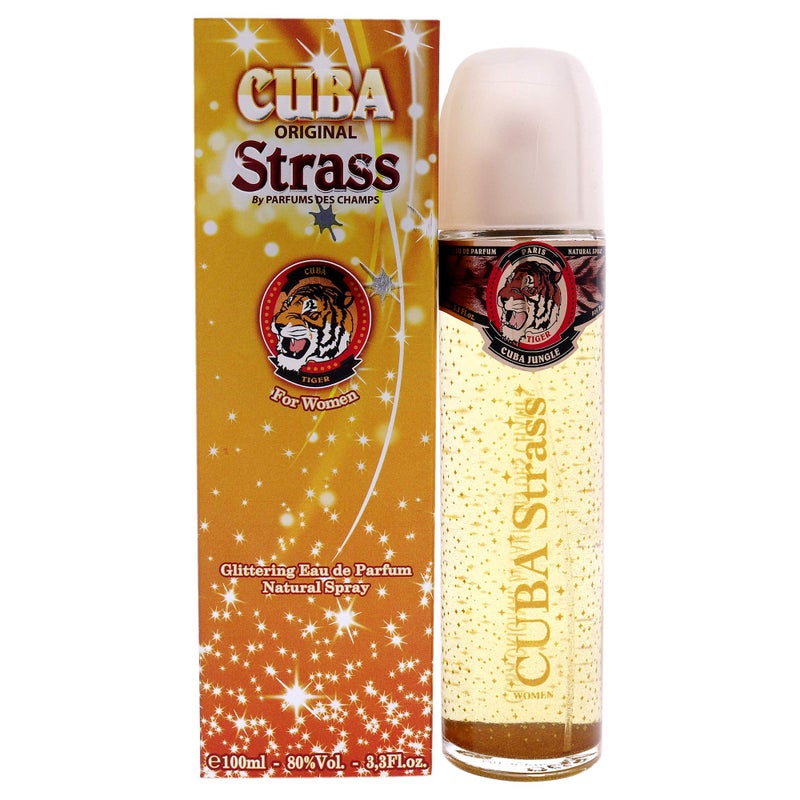 Cuba Strass Tiger by Fragluxe Eau De Parfum Spray 3.4 oz for Women - Image 1