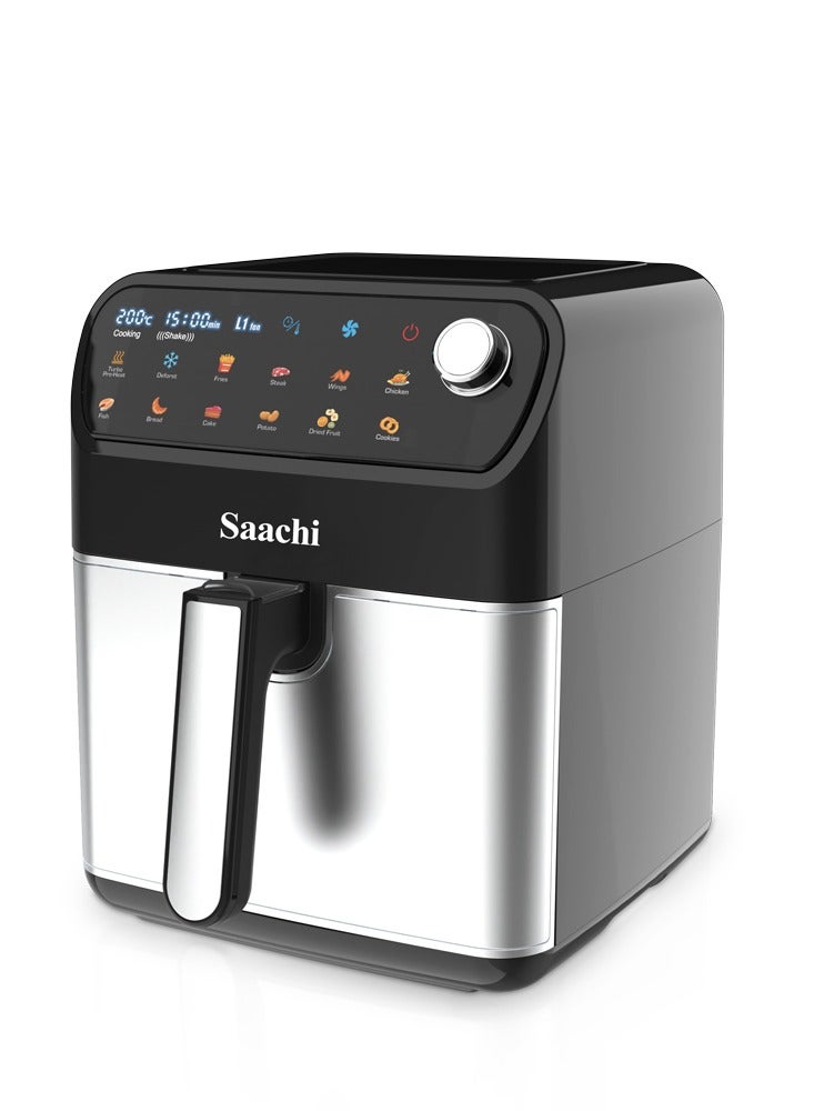 Saachi 7.0L Digital Air Fryer – 12 Pre-Set Programs, Adjustable Temperature & Timer, Stainless Steel Heating, Non-Stick Basket & Overheat Protection 7 L 1700 W NL-AF-4787D-BK black - Image 1