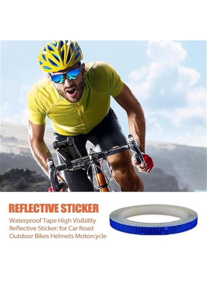 Generic Reflective Clothing Stickers | Waterproof Reflective Strip Tape | Visibility Safety Warning Tape | High Self Adhesive Reflective Stickers for Night Running Cycling Jogging, Blue - Image 4