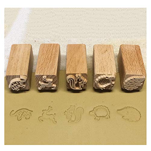 TINTON LIFE 16PCS Wooden Clay Pottery Stamp Pottery Tool Wood Block Stamp - Image 5