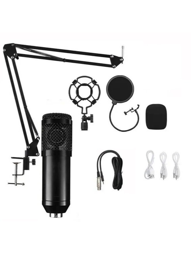 Gaming USB Microphone, PC Condenser Microphone,Recording Microphone, with Shock Stand for Podcast Youtube Video Stream Studio Recording Voice Over for Desktop/Laptop  - Image 2