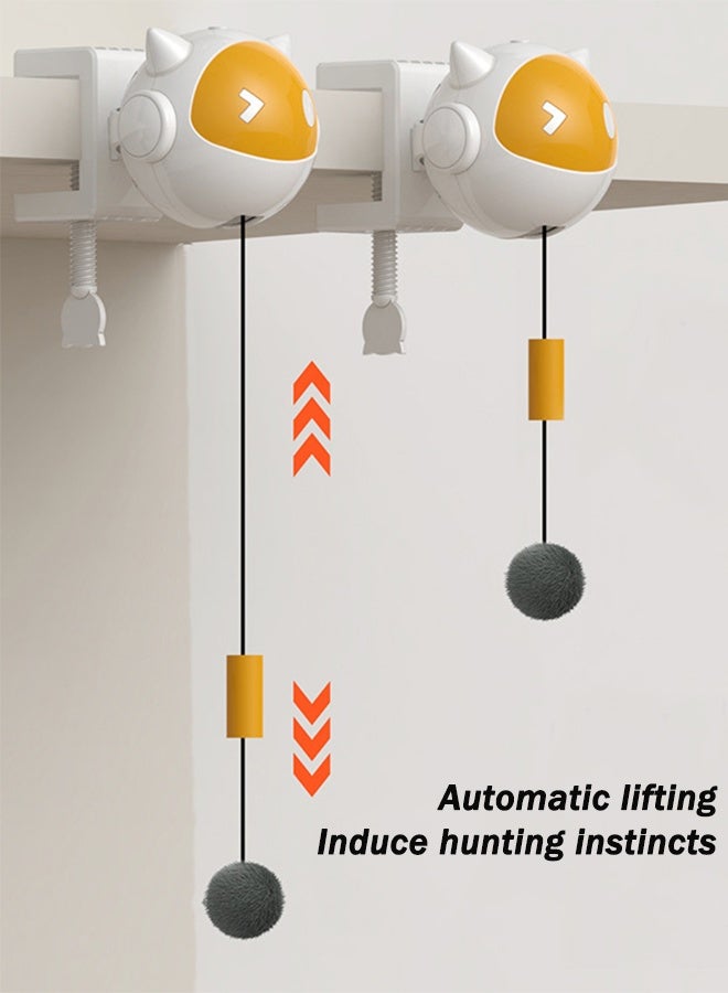 Interactive Cat Toys for Indoor Cats, Electronic Cat Toy Lifting Ball, Automatic Self Play Moving Cat Space Ball Toys for Small & Medium Kitty, Hangable Smart Kitten Toy - Image 2