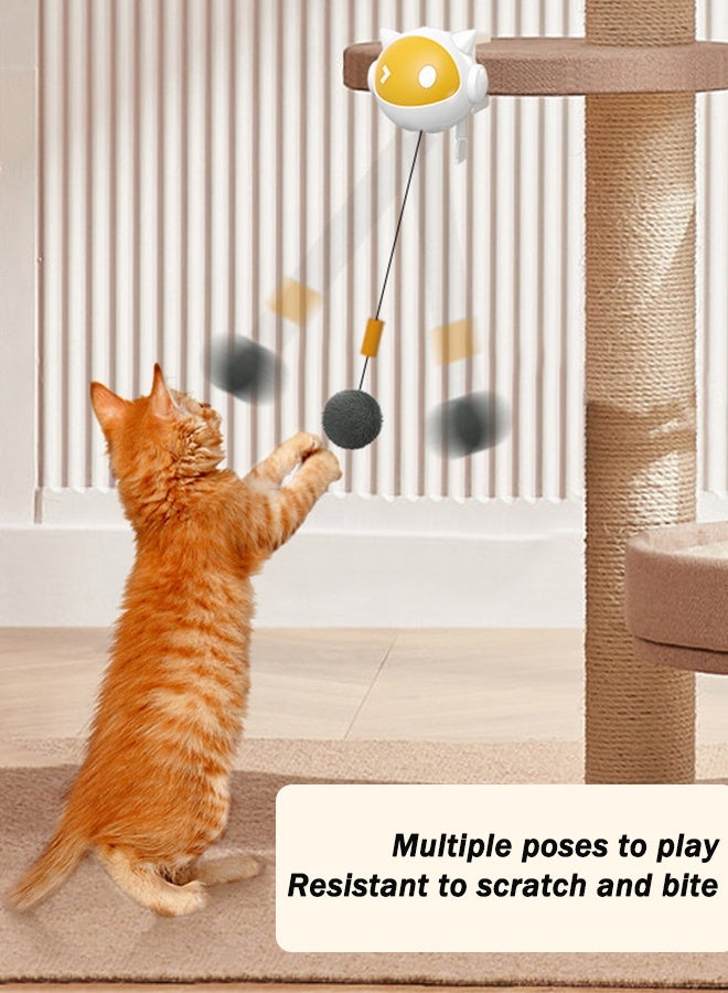 Interactive Cat Toys for Indoor Cats, Electronic Cat Toy Lifting Ball, Automatic Self Play Moving Cat Space Ball Toys for Small & Medium Kitty, Hangable Smart Kitten Toy - Image 4