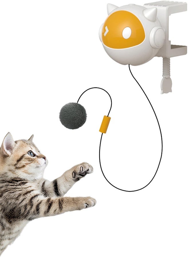 Interactive Cat Toys for Indoor Cats, Electronic Cat Toy Lifting Ball, Automatic Self Play Moving Cat Space Ball Toys for Small & Medium Kitty, Hangable Smart Kitten Toy - Image 1