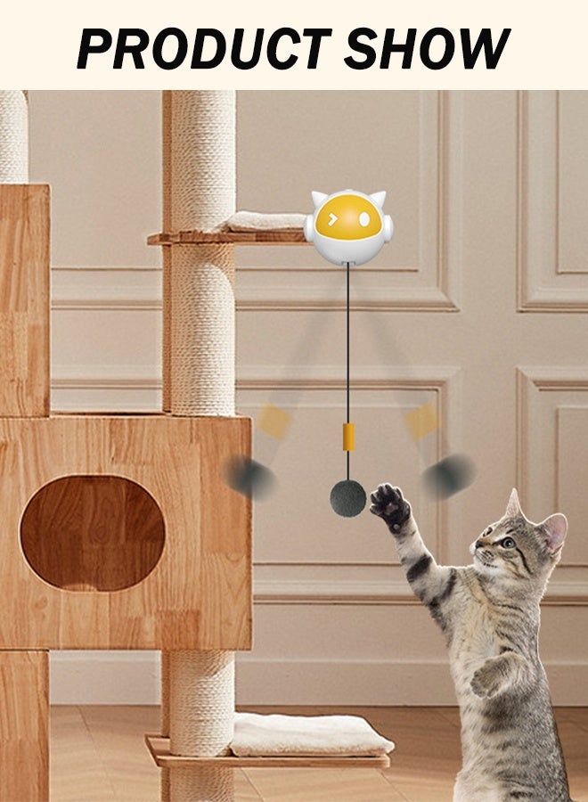 Interactive Cat Toys for Indoor Cats, Electronic Cat Toy Lifting Ball, Automatic Self Play Moving Cat Space Ball Toys for Small & Medium Kitty, Hangable Smart Kitten Toy - Image 5
