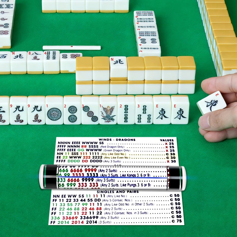UCandy 2X Magnifying Ruler with Blue Tracker Line, 6" Ruler with Magnifying Bar, Magnifier Mahjong Finder for Reading Bible, Books and Card Games,Mahjong Line Magnifying Finder - Image 2
