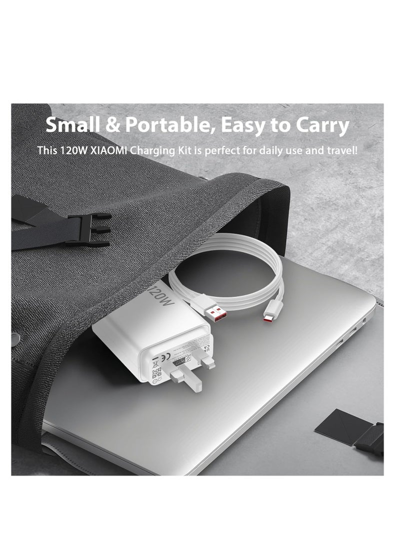 general 120W USB C Fast Charger for Xiaomi 15/14/13 Lite/13/13 Pro/12S/10T/11T/12T/12 12X,Redmi Note 14/13/12/12 Pro/11 Pro+ 5G/11 Pro/11/10 9 Pro 11S/12,Poco F6/F5/F4/X6/X5/X4 Pro 5G/X4 GT/F3 X3 M5S/X5 Pro - Image 3