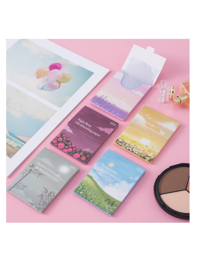 Excefore 5 Boxes Oil Blotting Sheets, (500 Sheets total), Face Oil Control Film Oil-Absorbing Paper for Men Women - Image 4