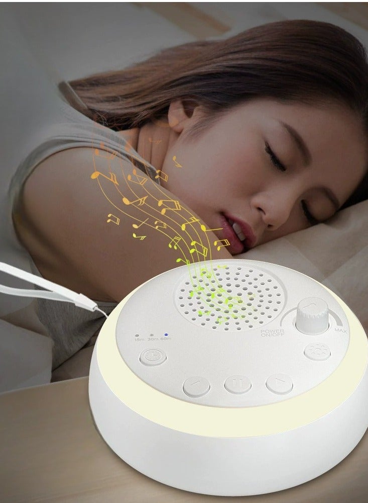 White Noise Machine Sleep Therapy Sound 26 High Fidelity Soothing Sounds Sleeping Helper Insomnia Physiotherapy Instrument Timer & Memory Function - Image 1