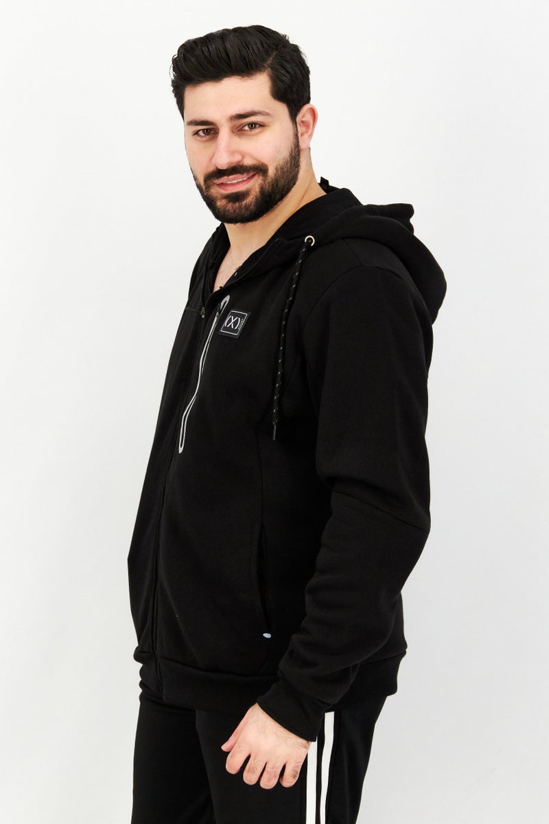 2(X)IST Men Hooded Long Sleeve Brand Logo Hoodie, Black - Image 4
