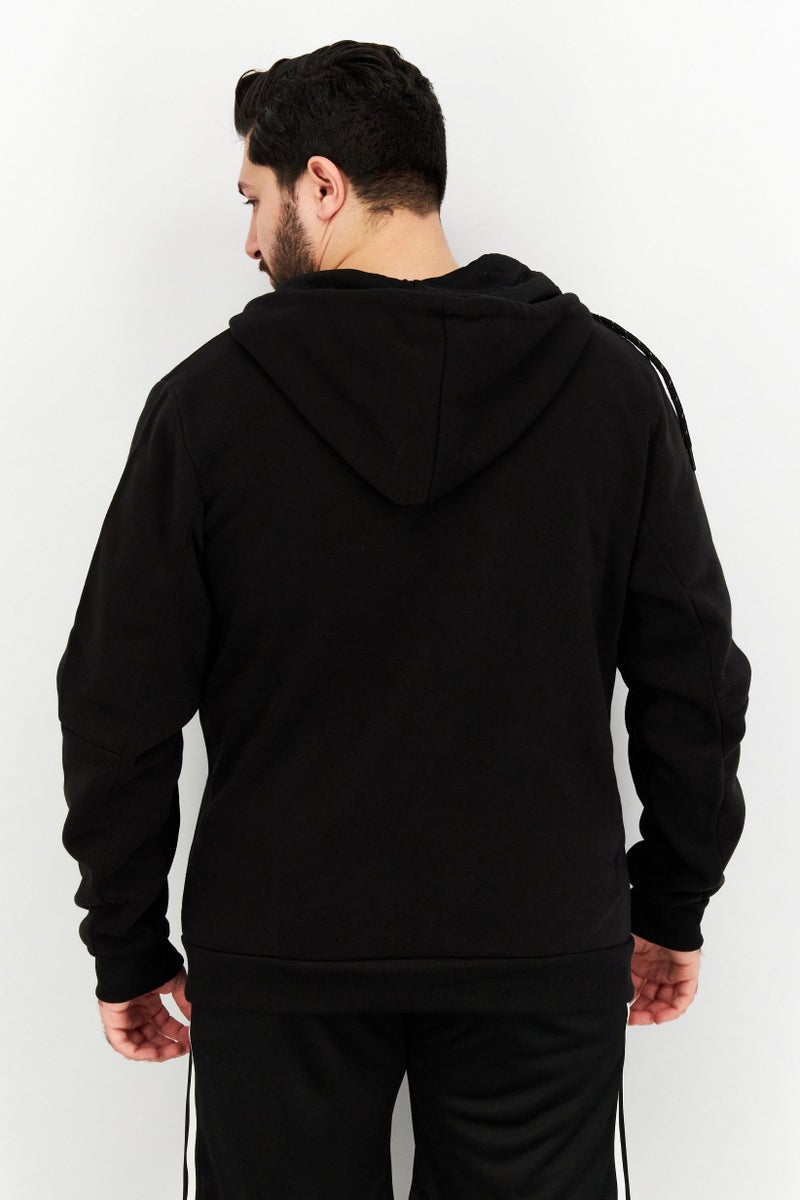 2(X)IST Men Hooded Long Sleeve Brand Logo Hoodie, Black - Image 2