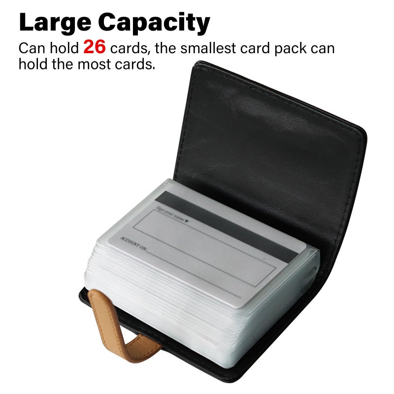 FORYEE Credit Card Holder with 26 Suitable Slot, ID Card Case PU Leather Wallet for Women Men Business Organiser Pocket (Pink) - Image 5